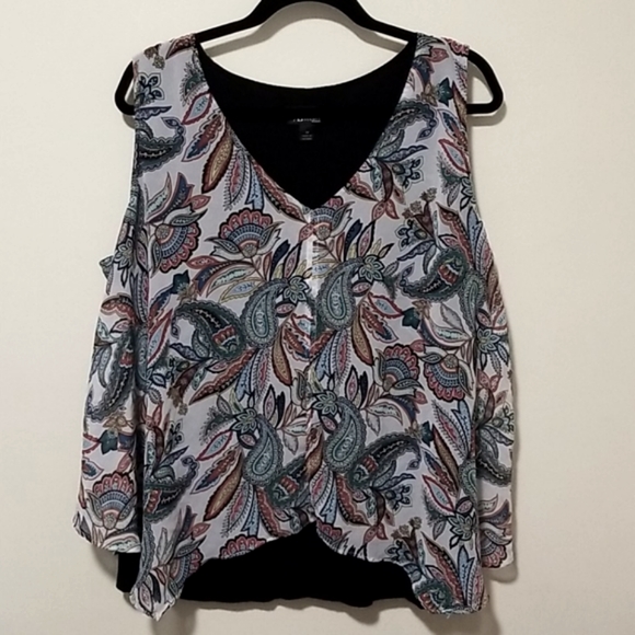 AB Studio flowy tank with built in cami - Picture 1 of 6